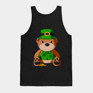 St. Patrick's Day Vest Teddy Bear Tank Top